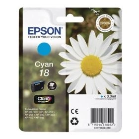 Epson Expression Home XP-312 210824 Original Tintenpatrone cyan Hersteller ID No 18 c C13T18024010