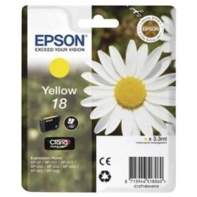 Epson Expression Home XP-312 210826 Original Tintenpatrone gelb Hersteller ID No 18 y C13T18044010