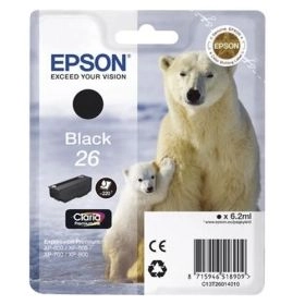 Epson Expression Premium XP-610 210842 Original Tintenpatrone schwarz Hersteller ID No 26 bk C13T26014010