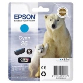 Epson Expression Premium XP-610 210844 Original Tintenpatrone cyan Hersteller ID No 26 c C13T26124010