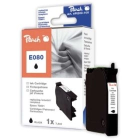 Epson Stylus Photo RX 585 312884 Peach Tintenpatrone schwarz kompatibel zu Hersteller ID T0801 bk C13T08014011